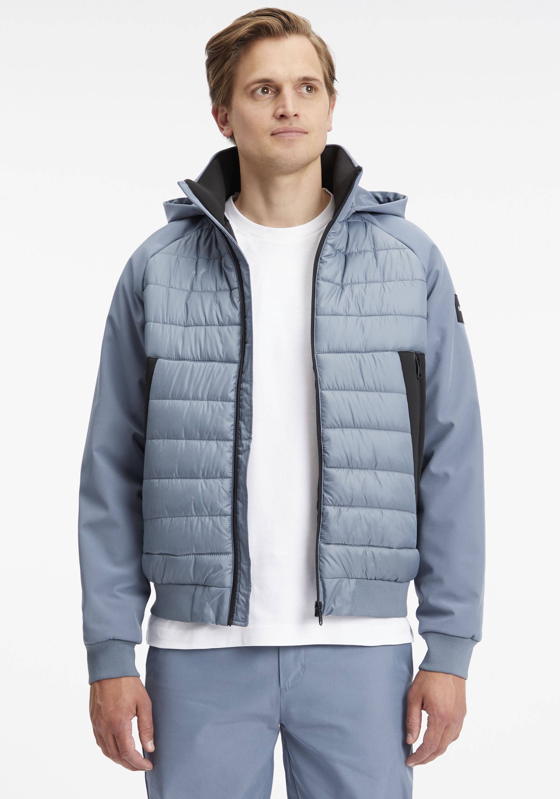 Calvin Klein Steppjacke »ESSENTIAL MIX MEDIA JACKET«, mit Kapuze von Calvin Klein