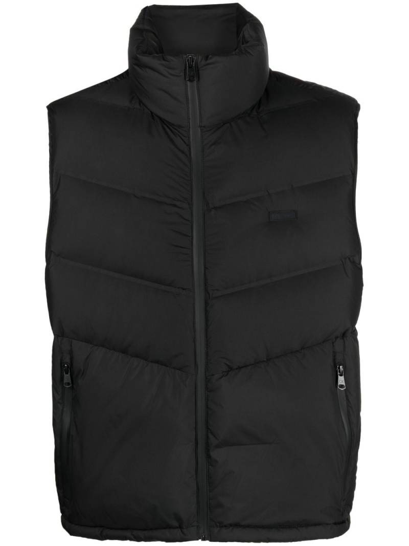 Calvin Klein Stitchless quilted comfort gilet vest - Black von Calvin Klein