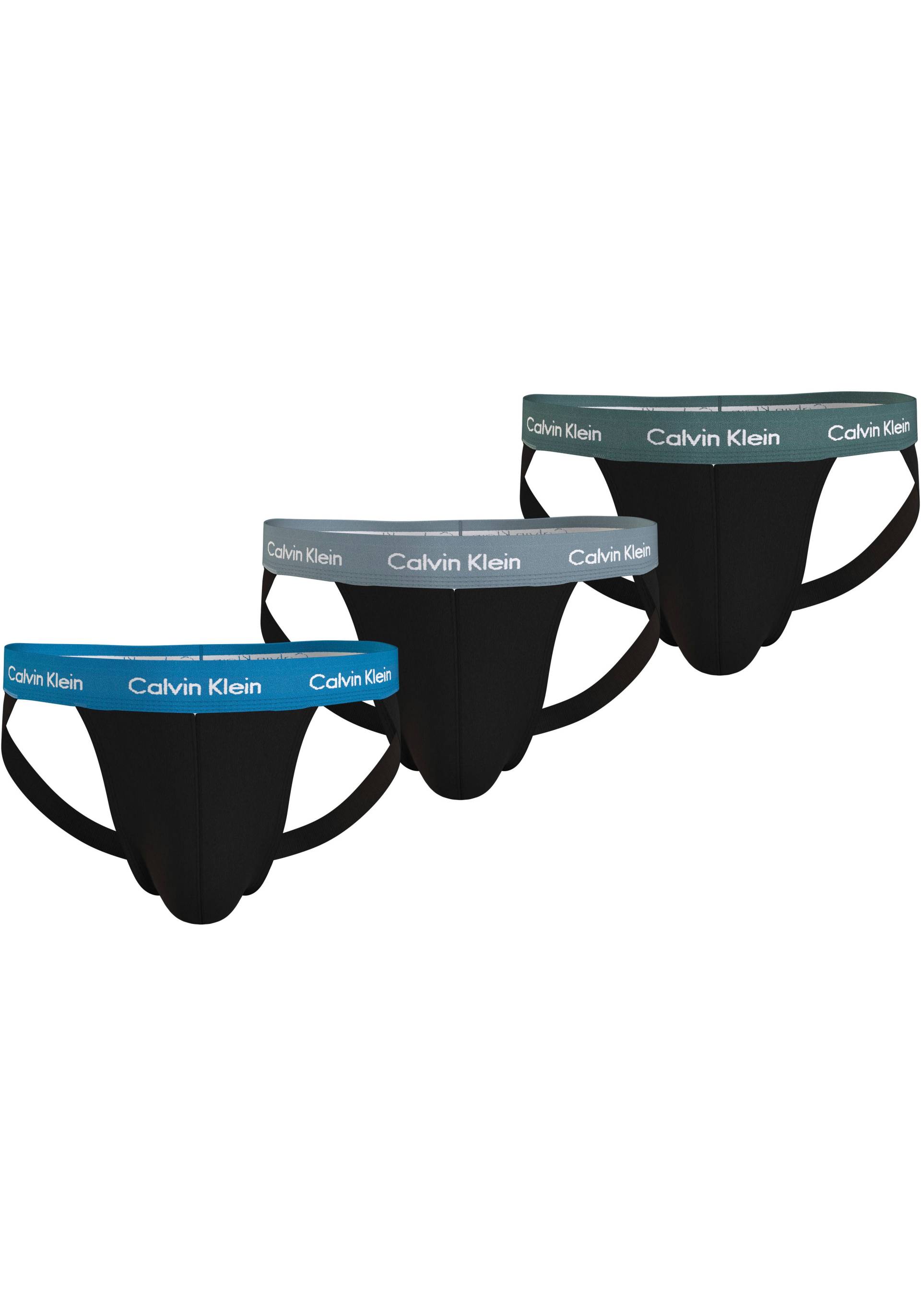 Calvin Klein Underwear String »JOCK STRAP 3PK«, (Packung, 3 St., 3er-Pack), mit Logo-Elastikbund von Calvin Klein Underwear