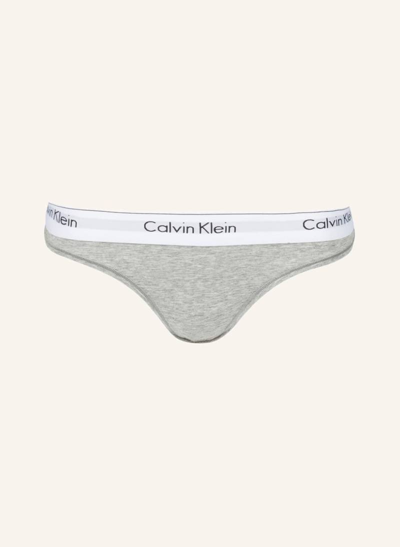 Calvin Klein String Modern Cotton grau von Calvin Klein