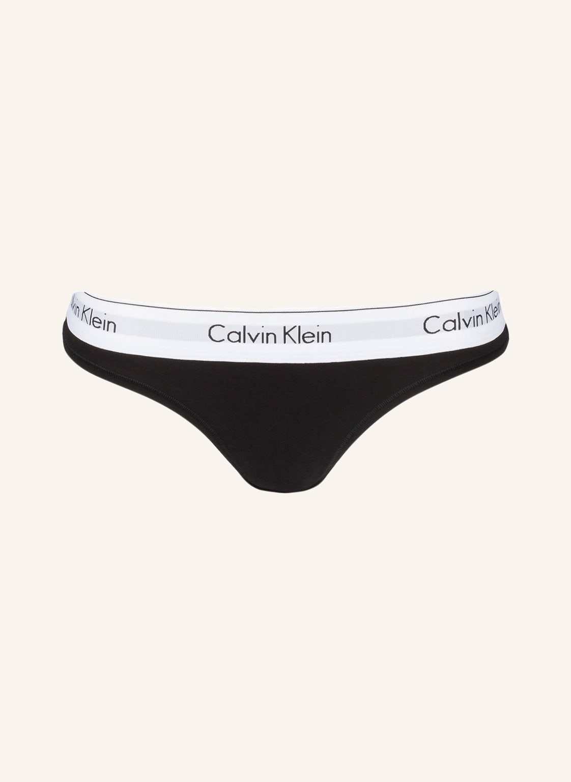 Calvin Klein String Modern Cotton schwarz von Calvin Klein