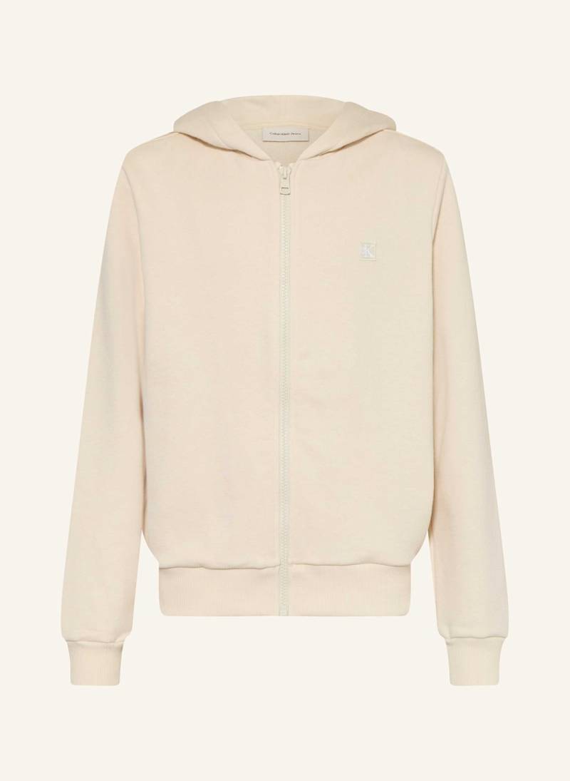 Calvin Klein Sweatjacke beige von Calvin Klein