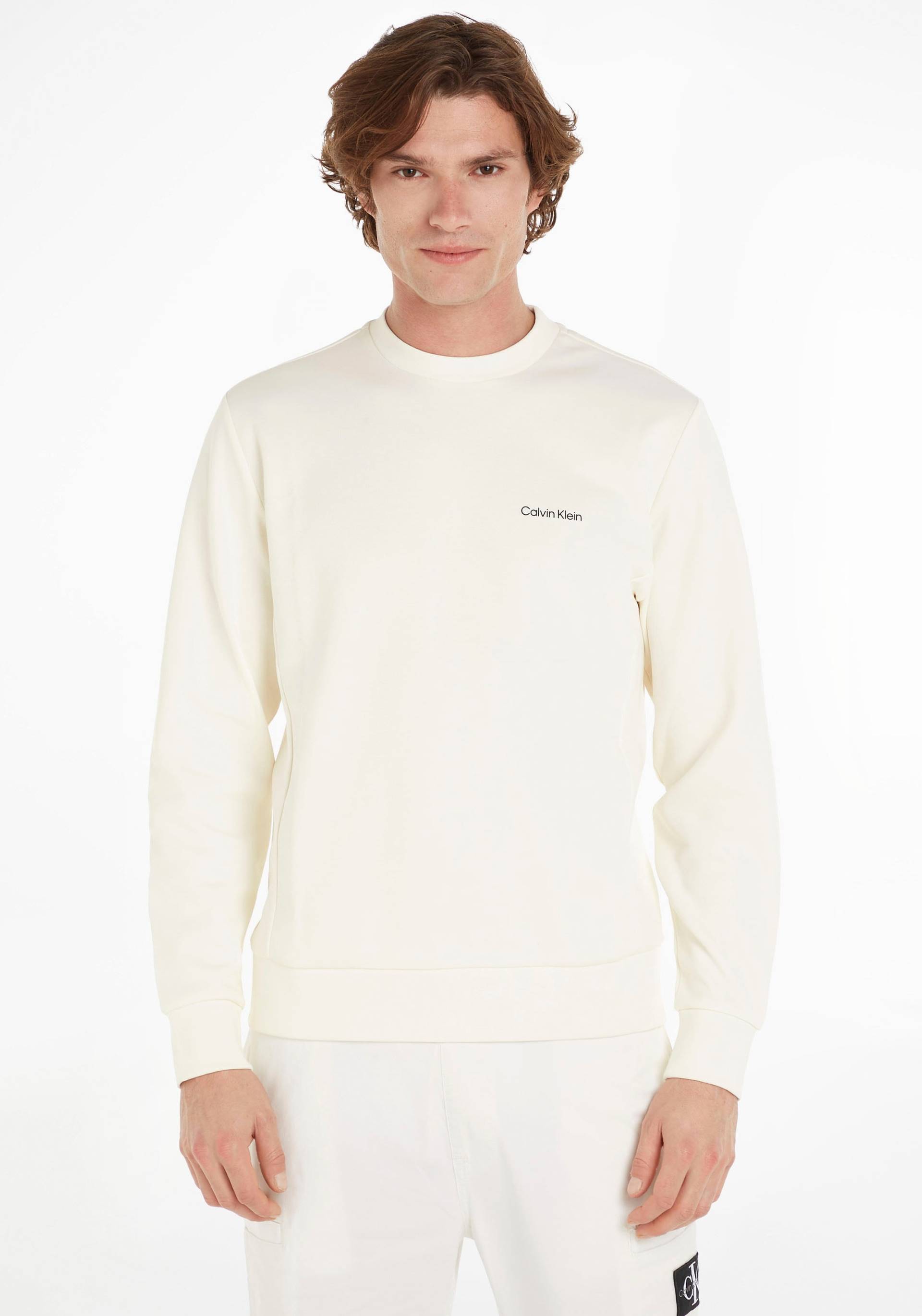 Calvin Klein Sweatshirt »MICRO LOGO REPREVE SWEATSHIRT«, mit halsnahmen Rundhalsausschnitt von Calvin Klein