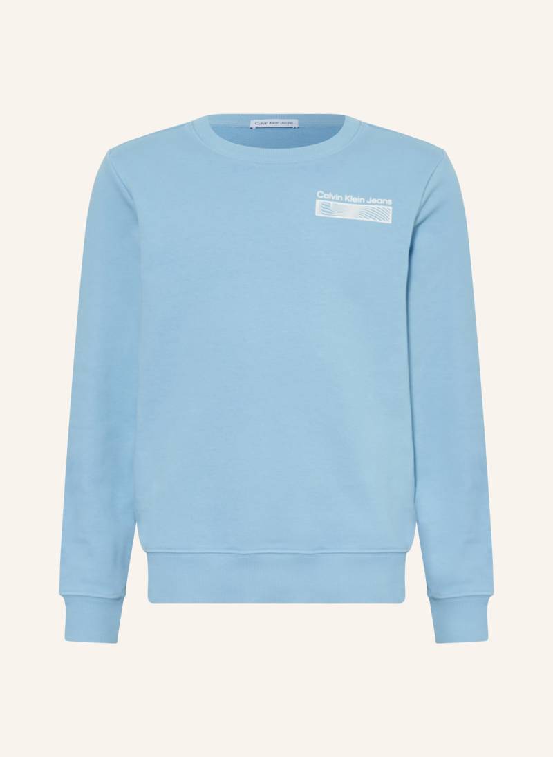 Calvin Klein Sweatshirt Terry Wave blau von Calvin Klein