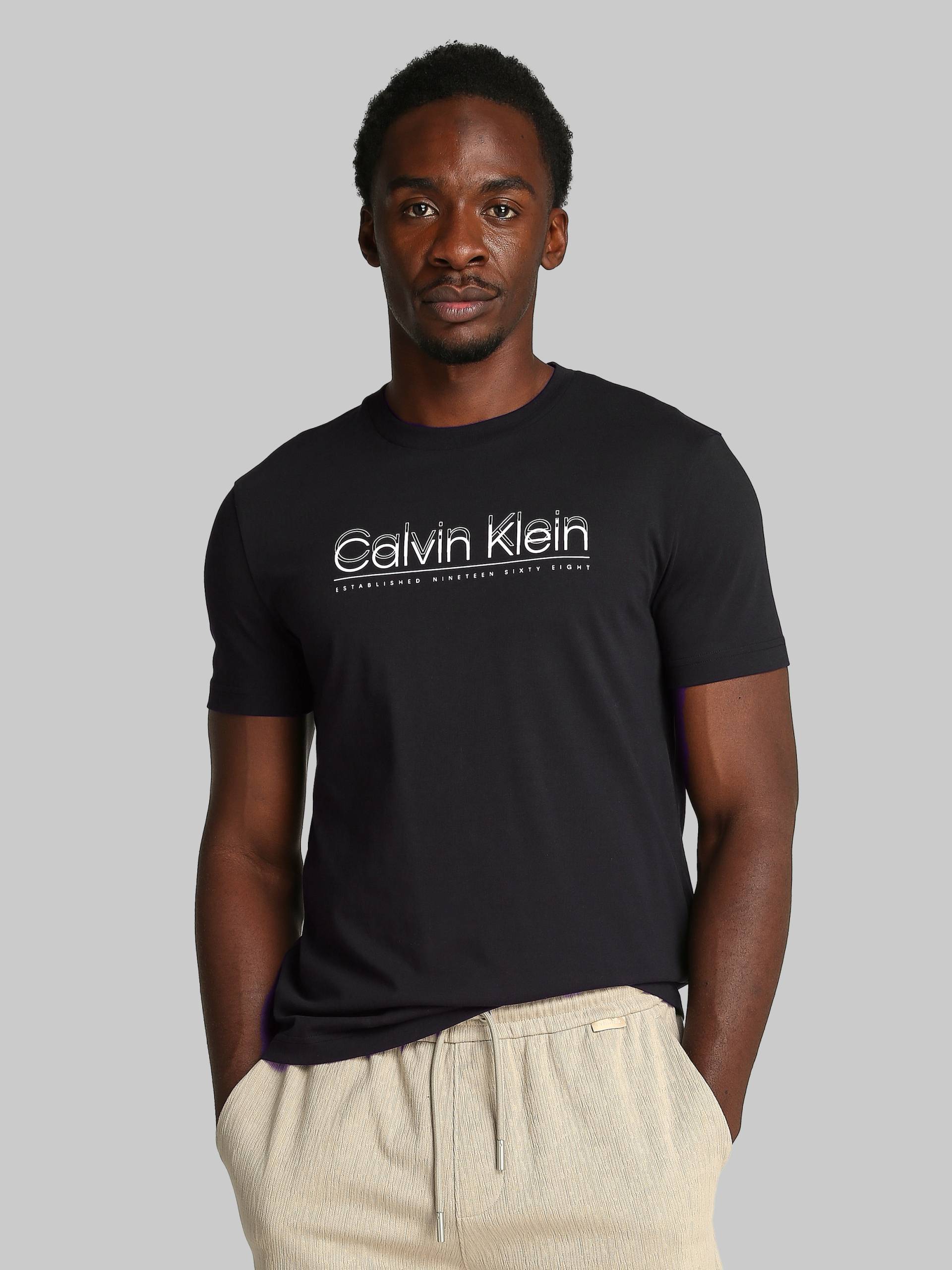 Calvin Klein T-Shirt »CP-DOUBLE LOGO T-SHIRT«, mit grossem Logoschriftzug Calvin Klein T-Shirt »CP-DOUBLE LOGO T-SHIRT«, mit grossem Logoschriftzug von Calvin Klein