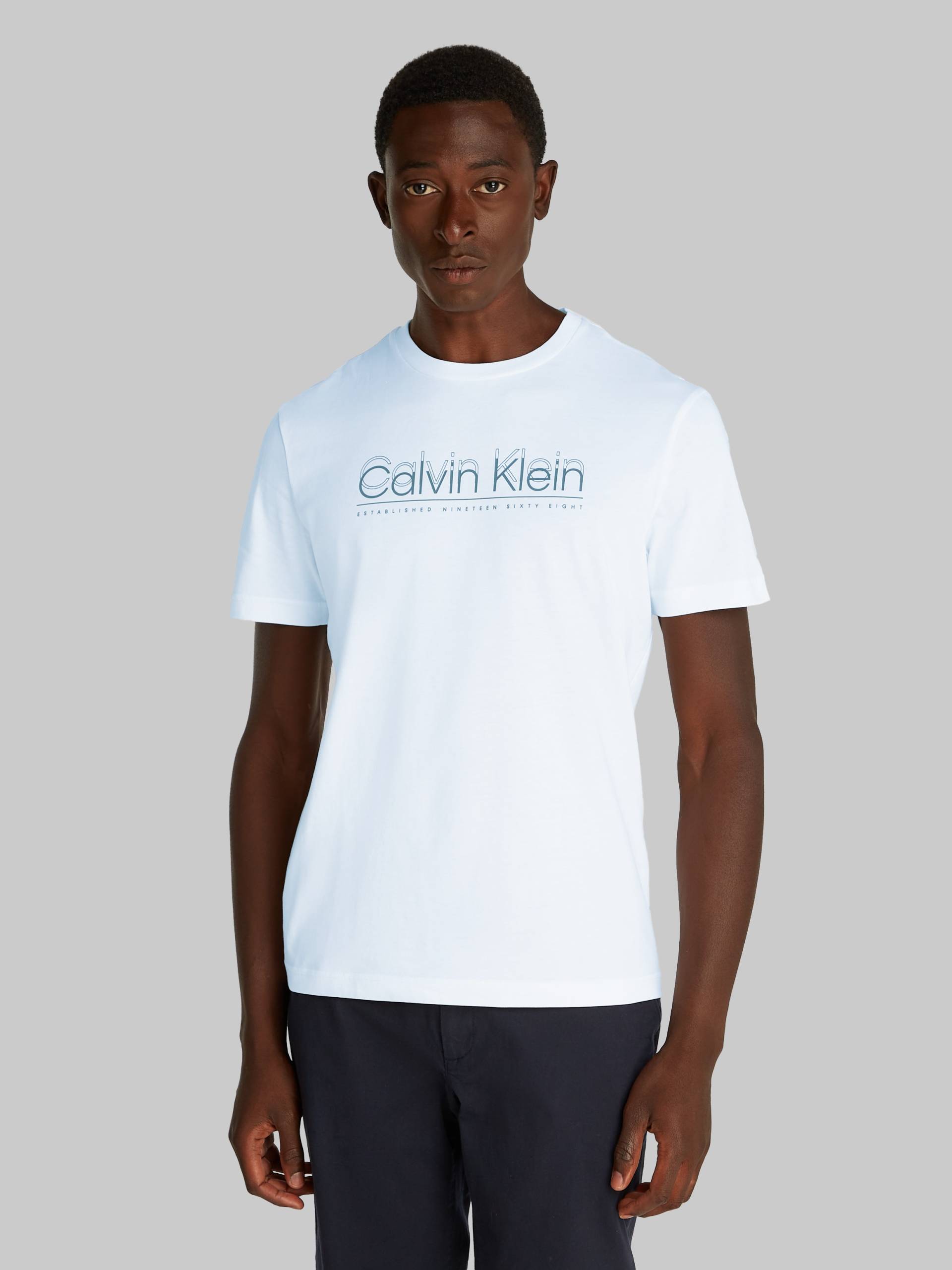 Calvin Klein T-Shirt »CP-DOUBLE LOGO T-SHIRT«, mit grossem Logoschriftzug Calvin Klein T-Shirt »CP-DOUBLE LOGO T-SHIRT«, mit grossem Logoschriftzug von Calvin Klein