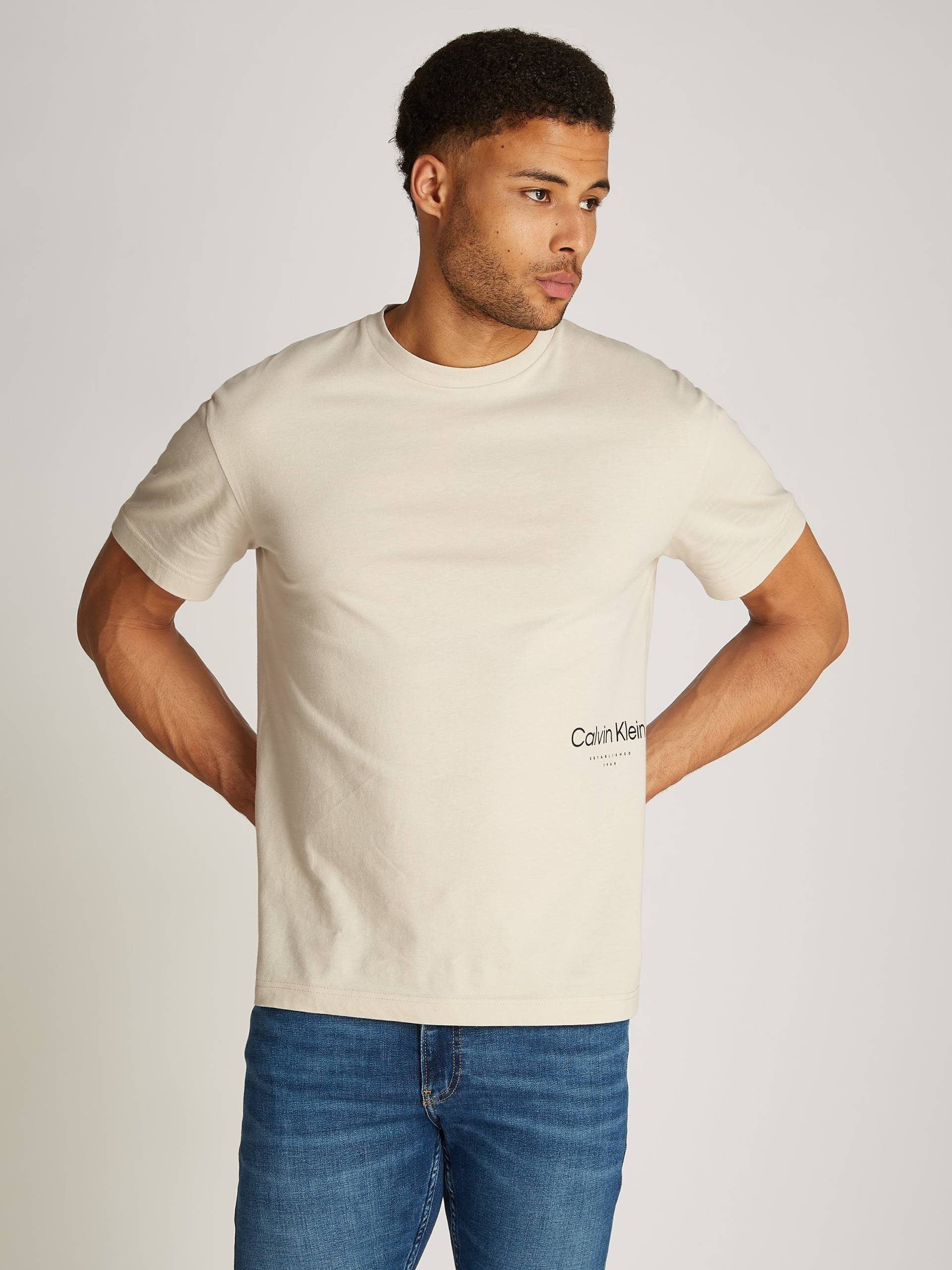 Calvin Klein T-Shirt »OFF PLACEMENT LOGO T-SHIRT«, mit Logoschriftzug von Calvin Klein
