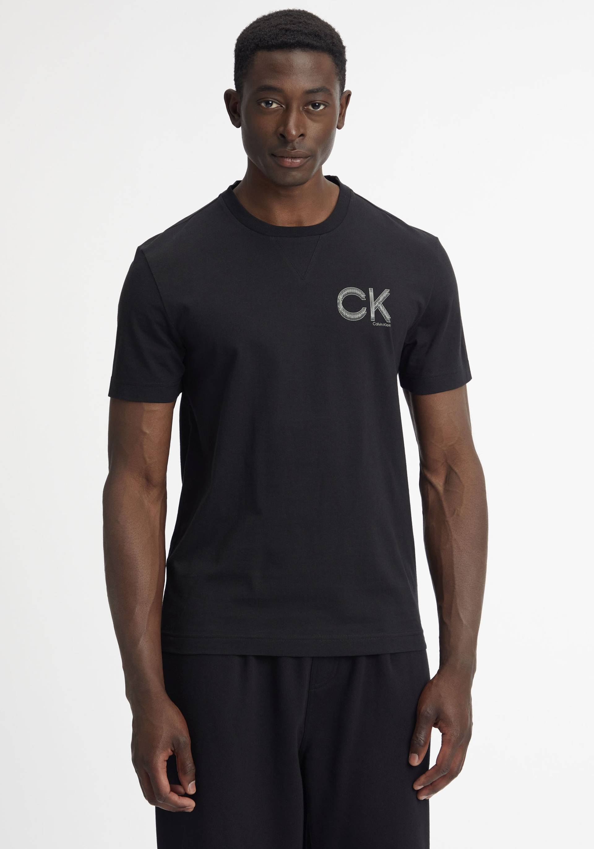 Calvin Klein T-Shirt »STRIPED CHEST LOGO T-SHIRT«, (1 tlg.) von Calvin Klein
