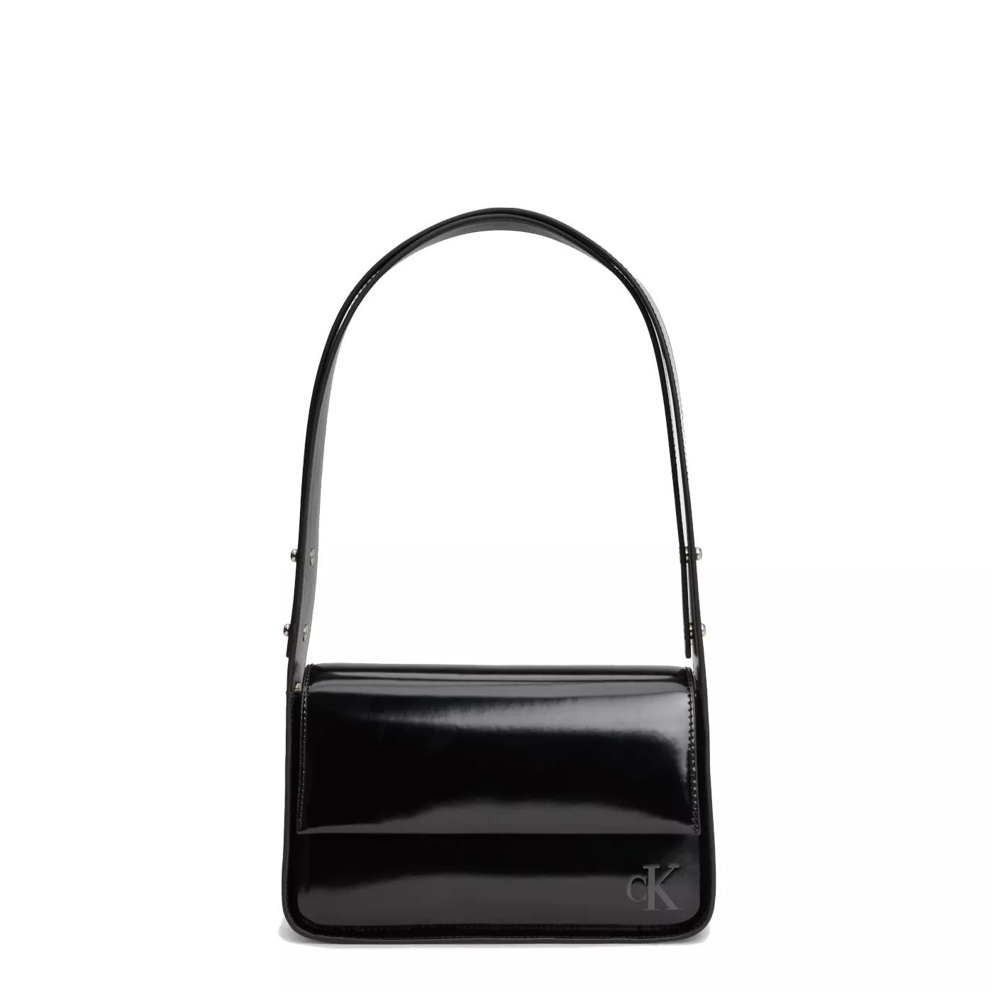 Calvin Klein Umhängetasche - Calvin Klein Block Ew Schwarze Schultertasche K60K - Gr. unisize - in Schwarz - für Damen von Calvin Klein