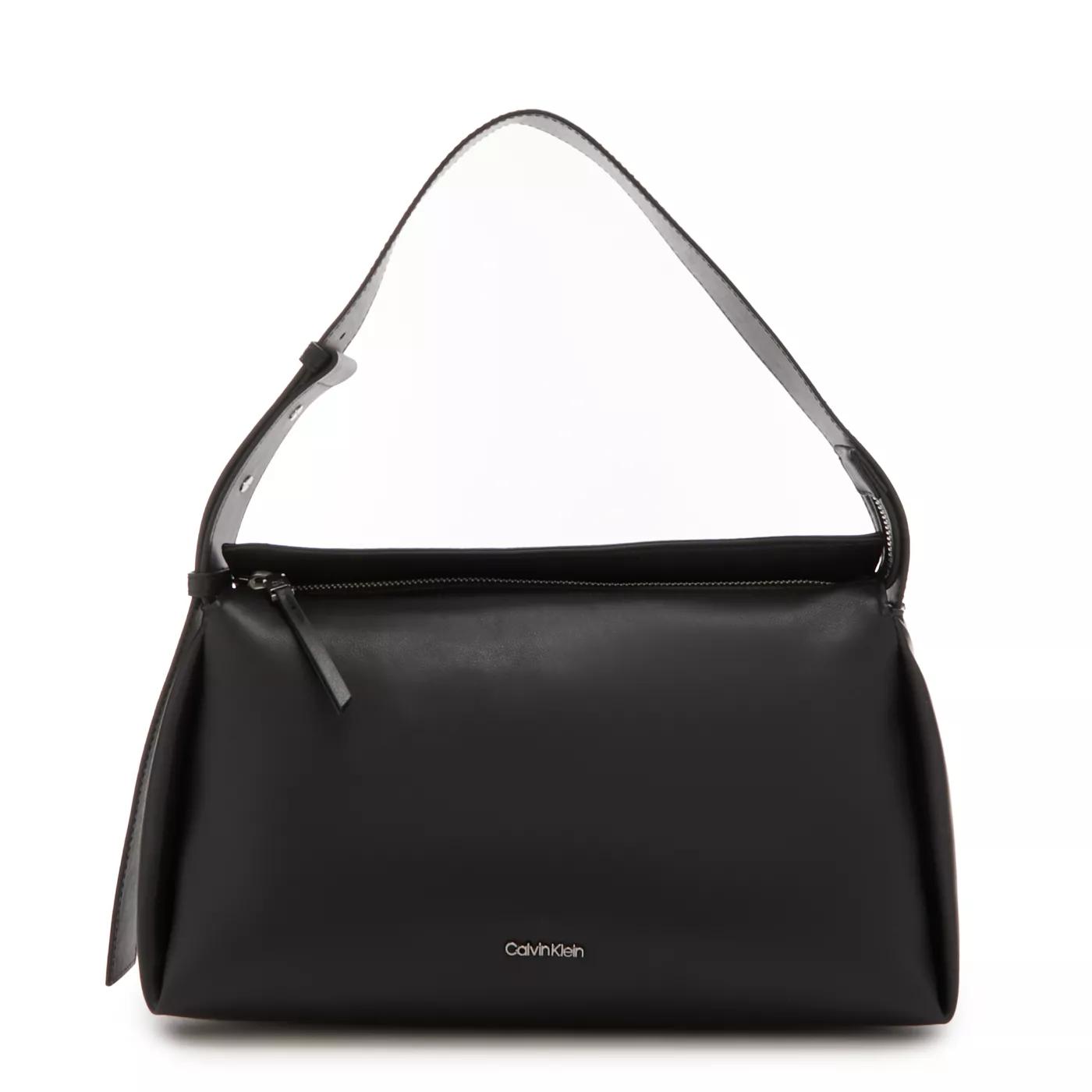 Calvin Klein Umhängetasche - Calvin Klein Gracie Schwarze Schultertasche K60K61 - Gr. unisize - in Schwarz - für Damen von Calvin Klein