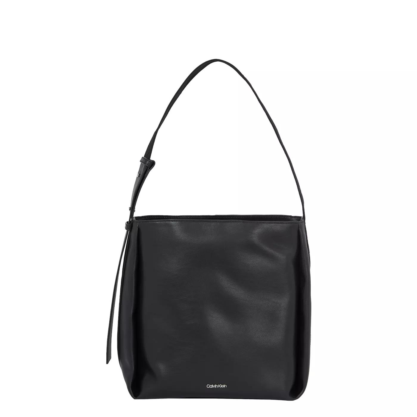 Calvin Klein Umhängetasche - Calvin Klein Gracie Schwarze Schultertasche K60K61 - Gr. unisize - in Schwarz - für Damen von Calvin Klein