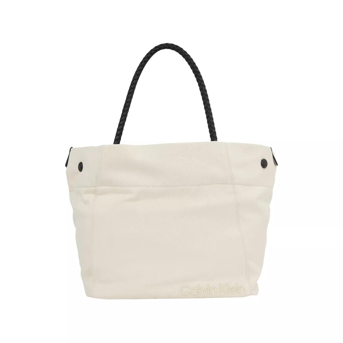 Calvin Klein Umhängetasche - Calvin Klein Summer Story Weiße Shopper K60K611646 - Gr. unisize - in Weiß - für Damen von Calvin Klein