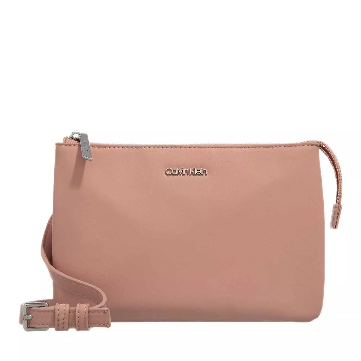 Calvin Klein Umhängetasche - Must Double Crossbody - Gr. unisize - in Rosa - für Damen von Calvin Klein