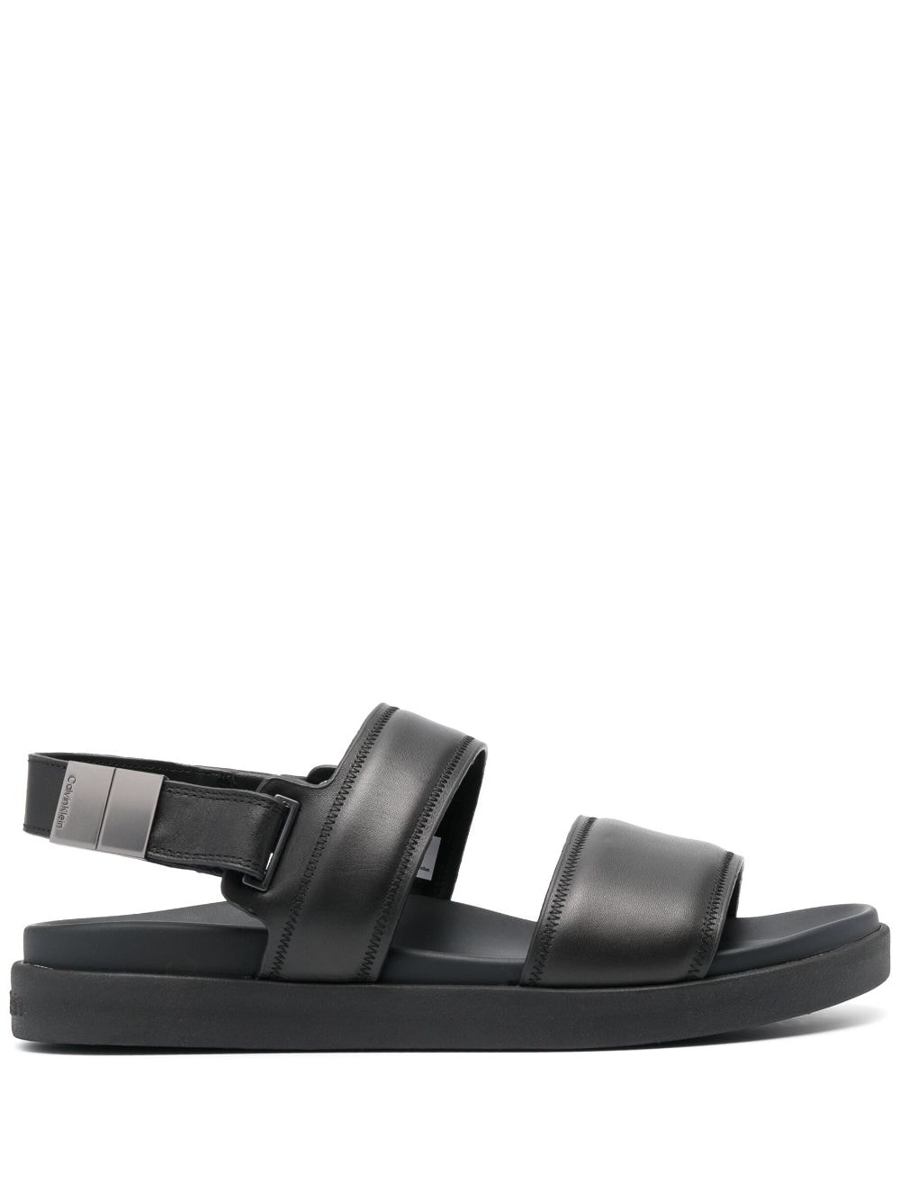 Calvin Klein ankle-strap leather sandals - Black von Calvin Klein