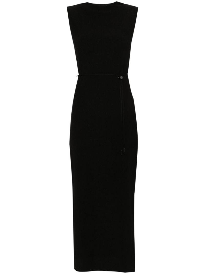 Calvin Klein belted maxi dress - Black von Calvin Klein