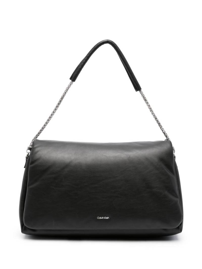 Calvin Klein chain-link puffer shoulder bag - Black von Calvin Klein
