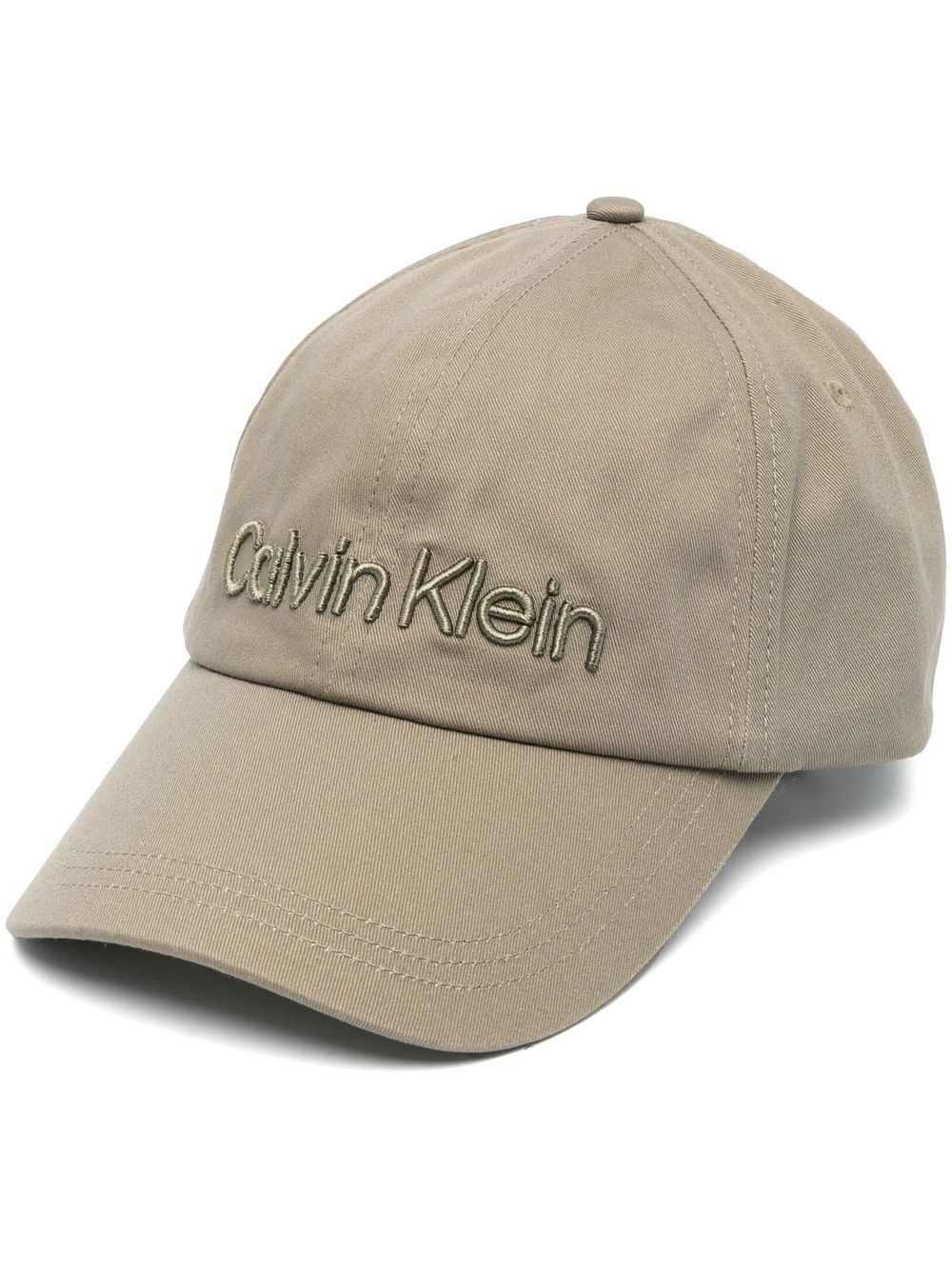 Calvin Klein cotton embroidered-logo cap - Green von Calvin Klein