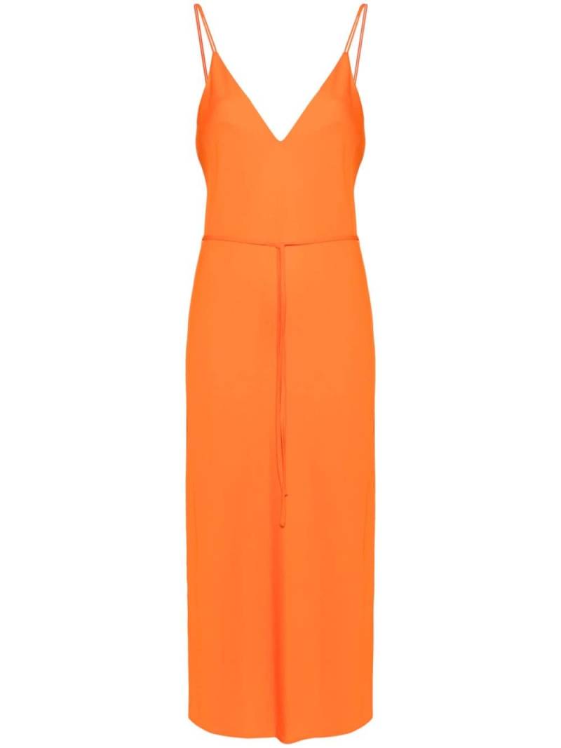 Calvin Klein crepe de chine midi dress - Orange von Calvin Klein