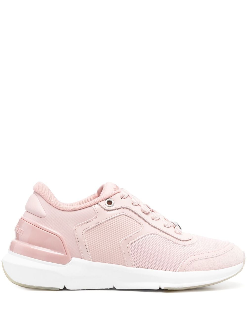 Calvin Klein embossed logo low-top sneakers - Pink von Calvin Klein