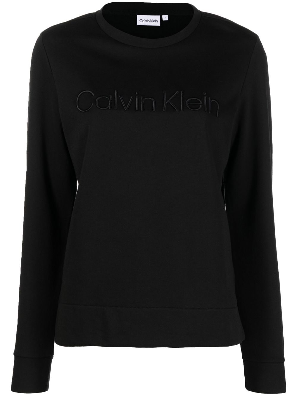 Calvin Klein embroidered-logo detail sweatshirt - Black von Calvin Klein