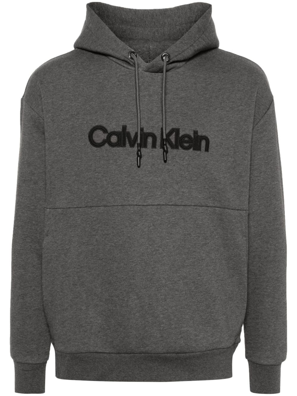 Calvin Klein embroidered-logo hoodie - Grey von Calvin Klein