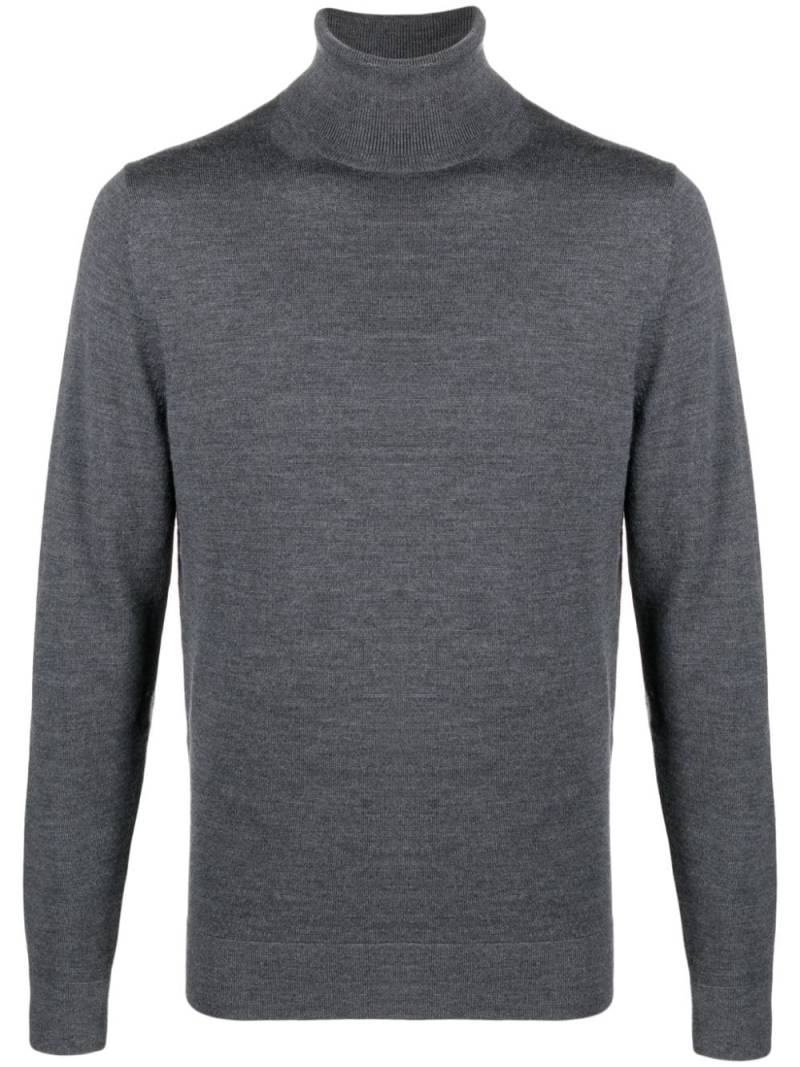 Calvin Klein embroidered-logo wool jumper - Grey von Calvin Klein