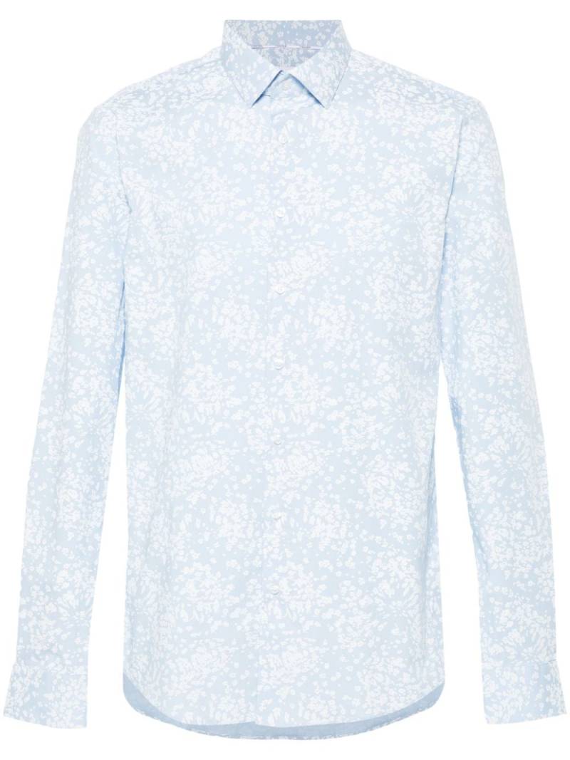 Calvin Klein floral-print cotton shirt - Blue von Calvin Klein