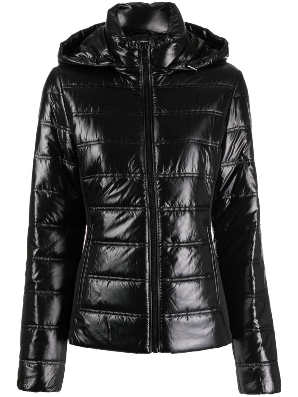 Calvin Klein glossy-finish quilted puffer jacket - Black von Calvin Klein