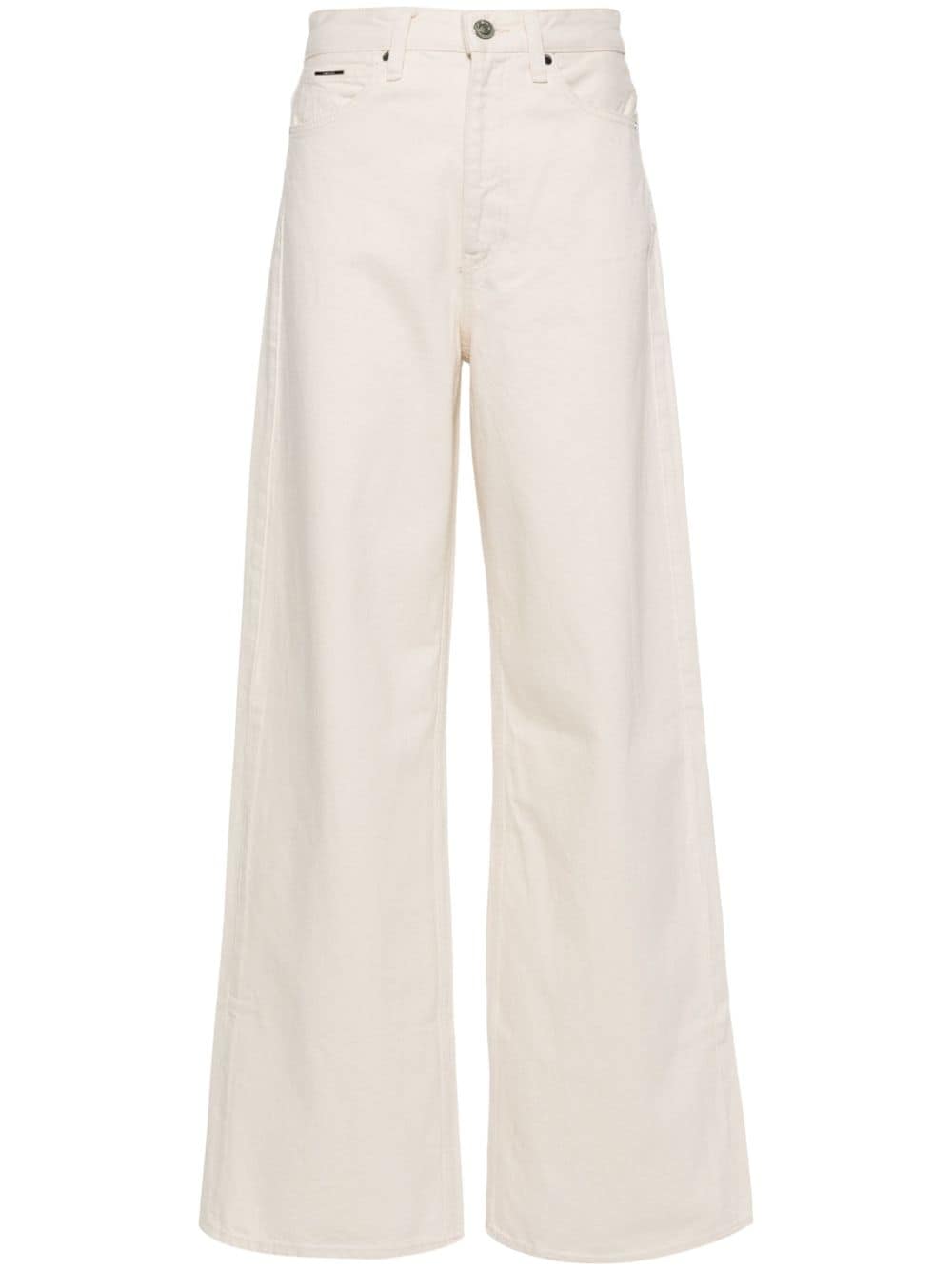 Calvin Klein high-rise wide-leg jeans - Neutrals von Calvin Klein