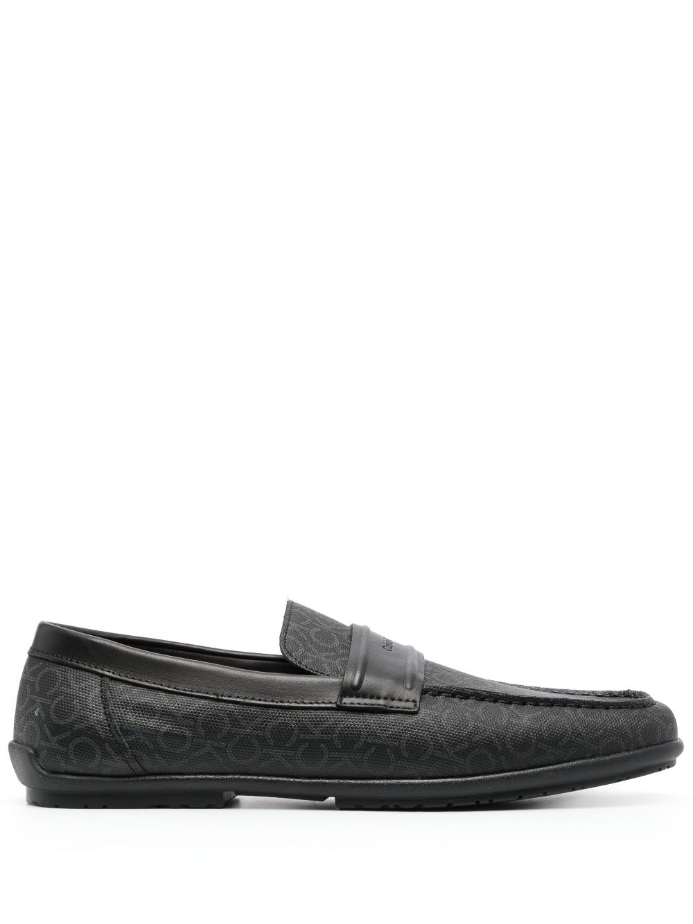 Calvin Klein jacquard-monogram loafers - Black von Calvin Klein