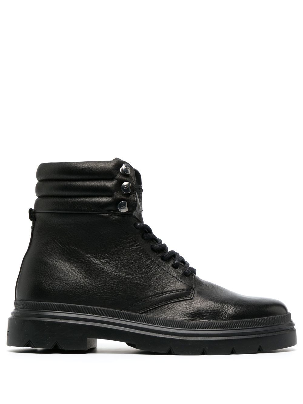 Calvin Klein lace-up leather ankle boots - Black von Calvin Klein