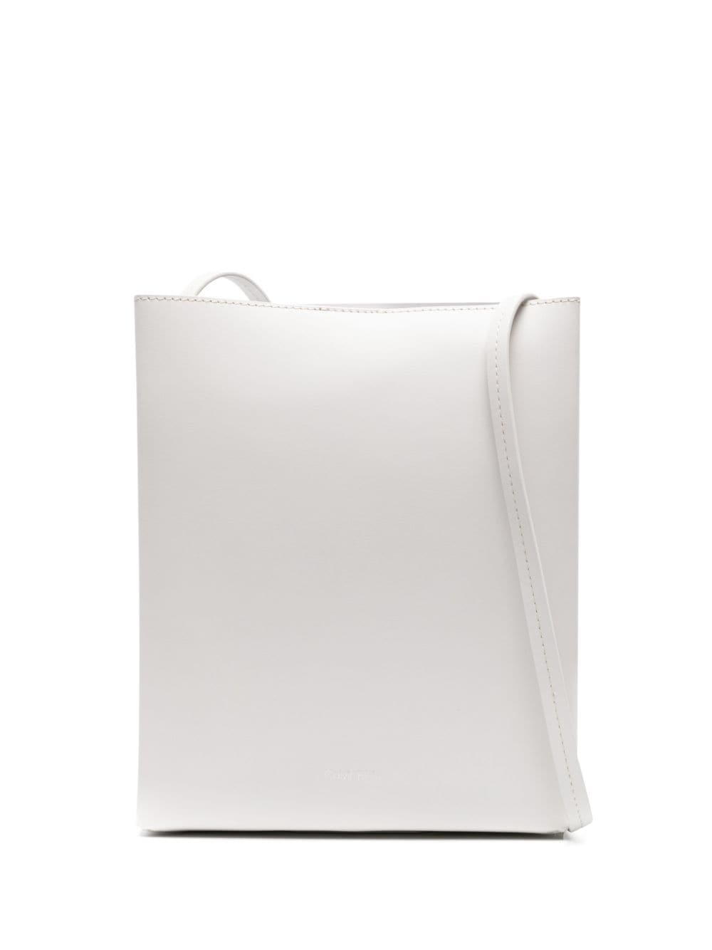 Calvin Klein leather crossbody bag - White von Calvin Klein