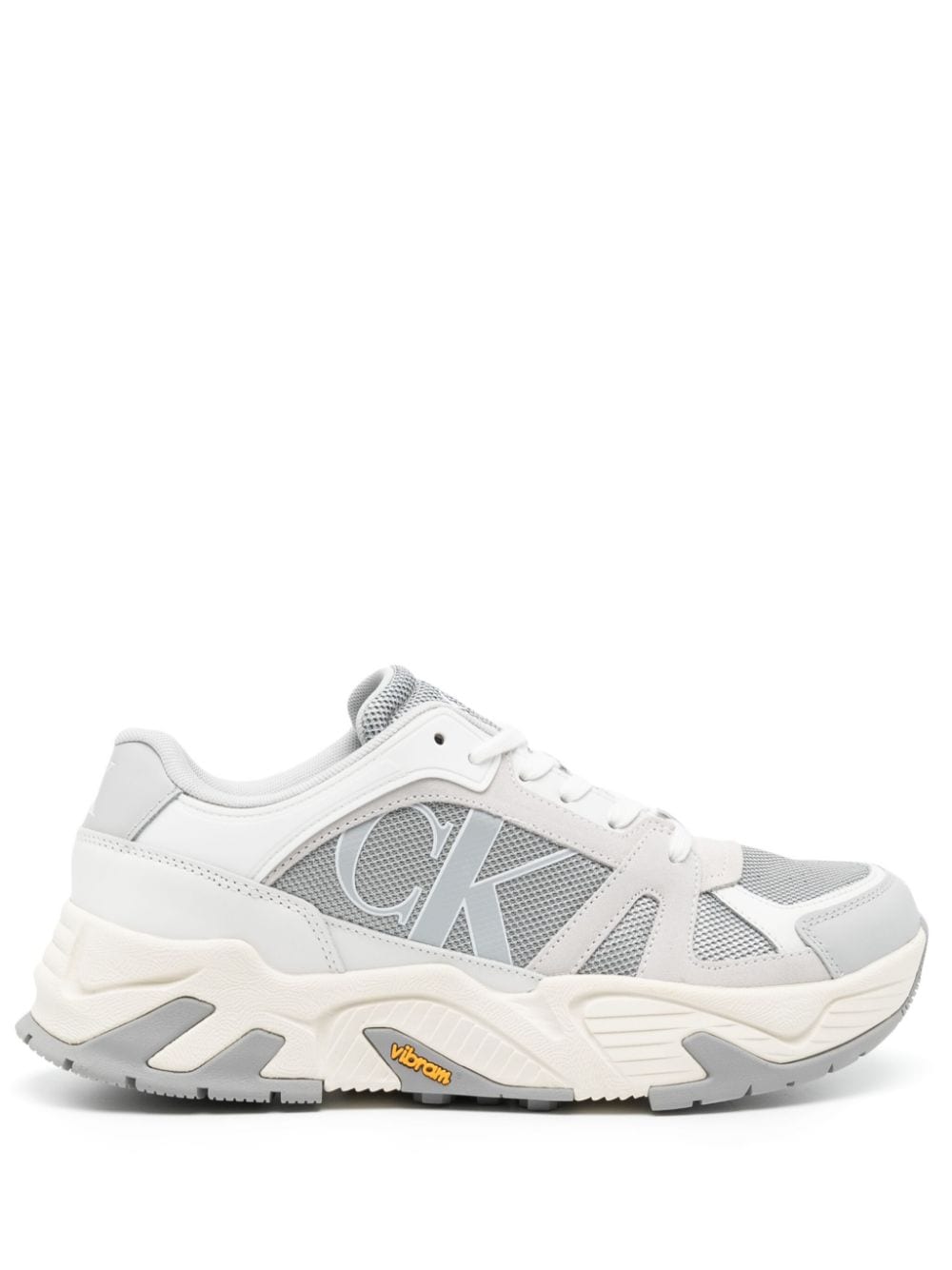 Calvin Klein logo-appliqué chunky sneakers - Grey von Calvin Klein