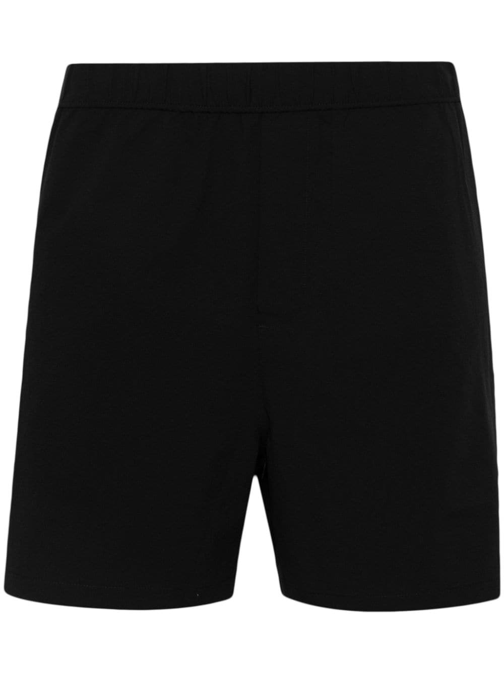 Calvin Klein logo-embroidered shorts - Black von Calvin Klein
