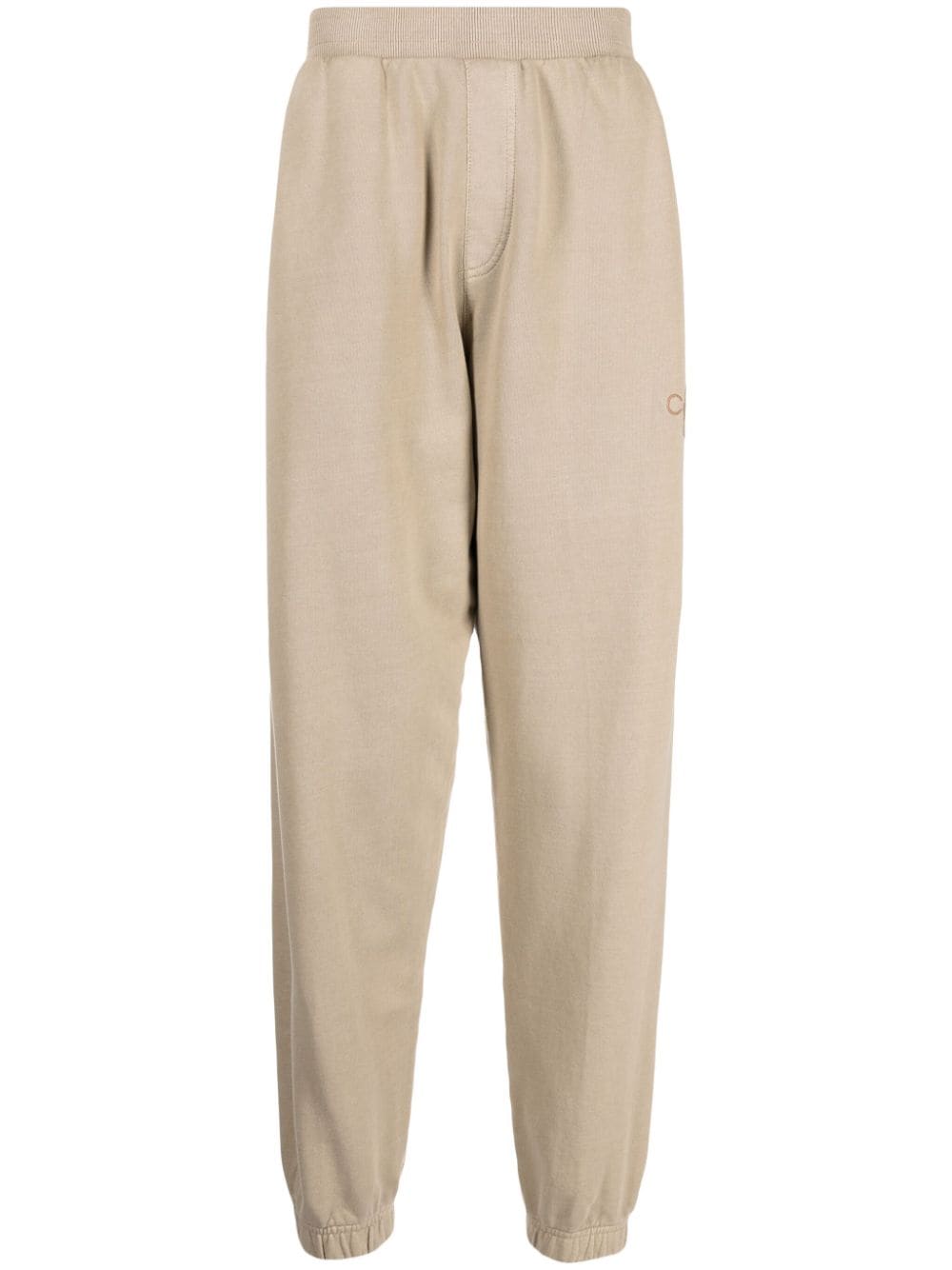 Calvin Klein logo-embroidered track pants - Neutrals von Calvin Klein