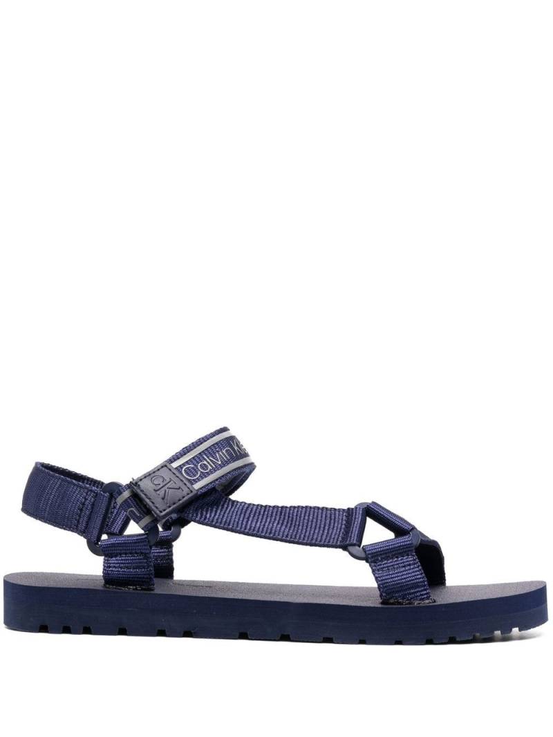 Calvin Klein logo open-toe sandals - Blue von Calvin Klein