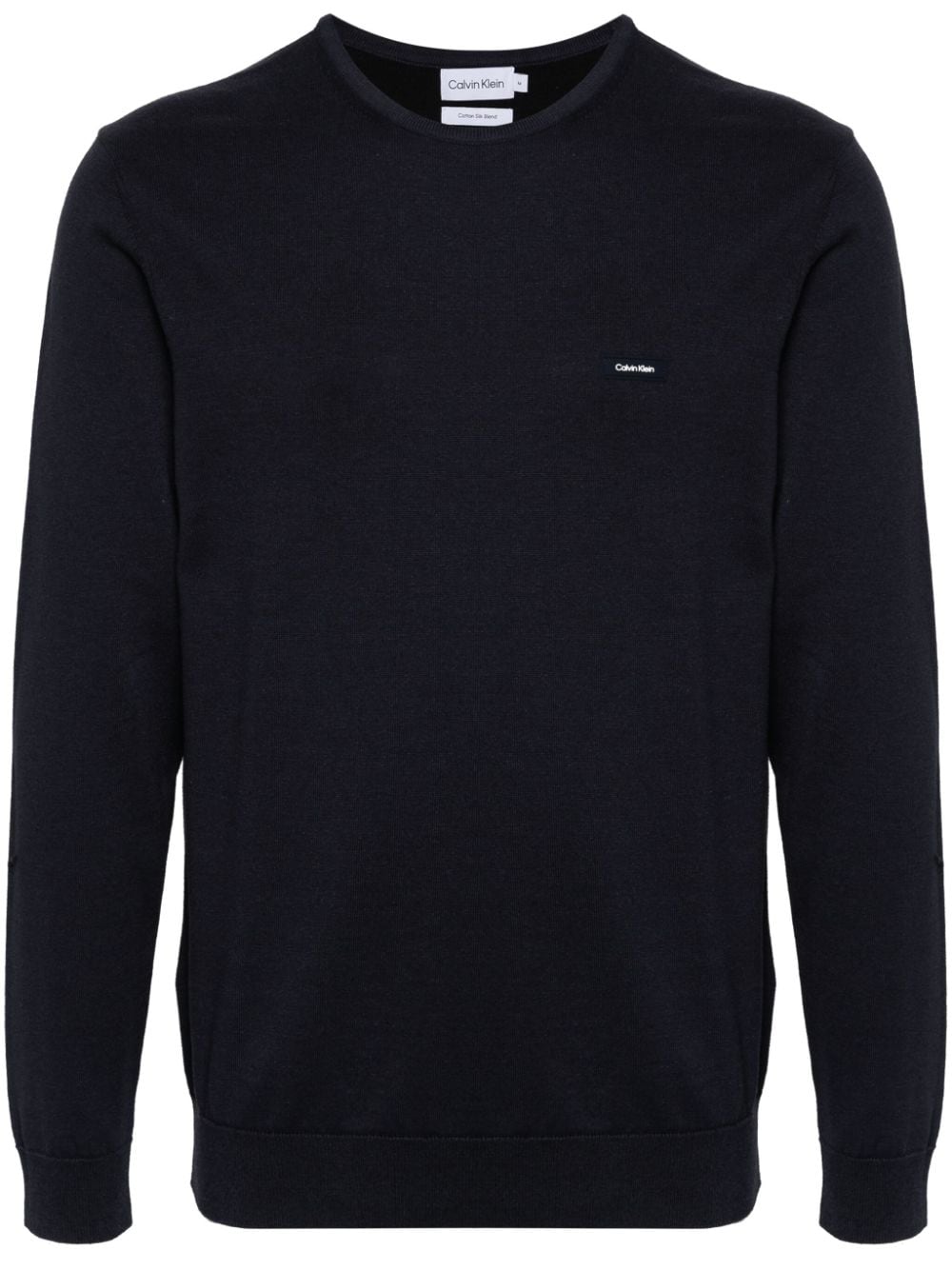 Calvin Klein logo-patch jumper - Blue von Calvin Klein