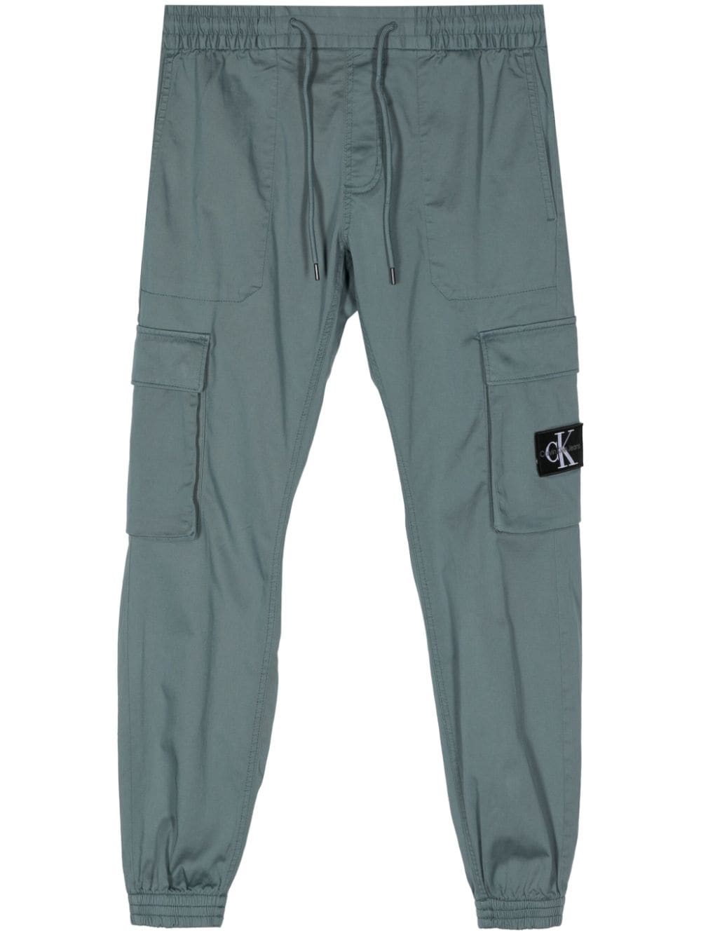 Calvin Klein logo-patch track pants - Blue von Calvin Klein