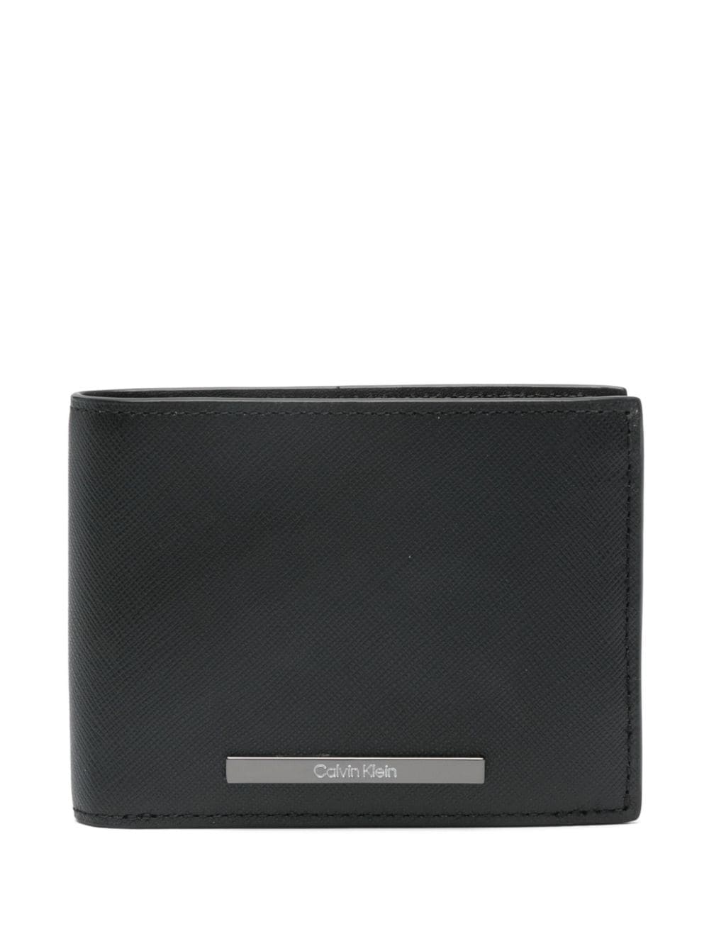 Calvin Klein logo-plaque bi-fold wallet - Black von Calvin Klein