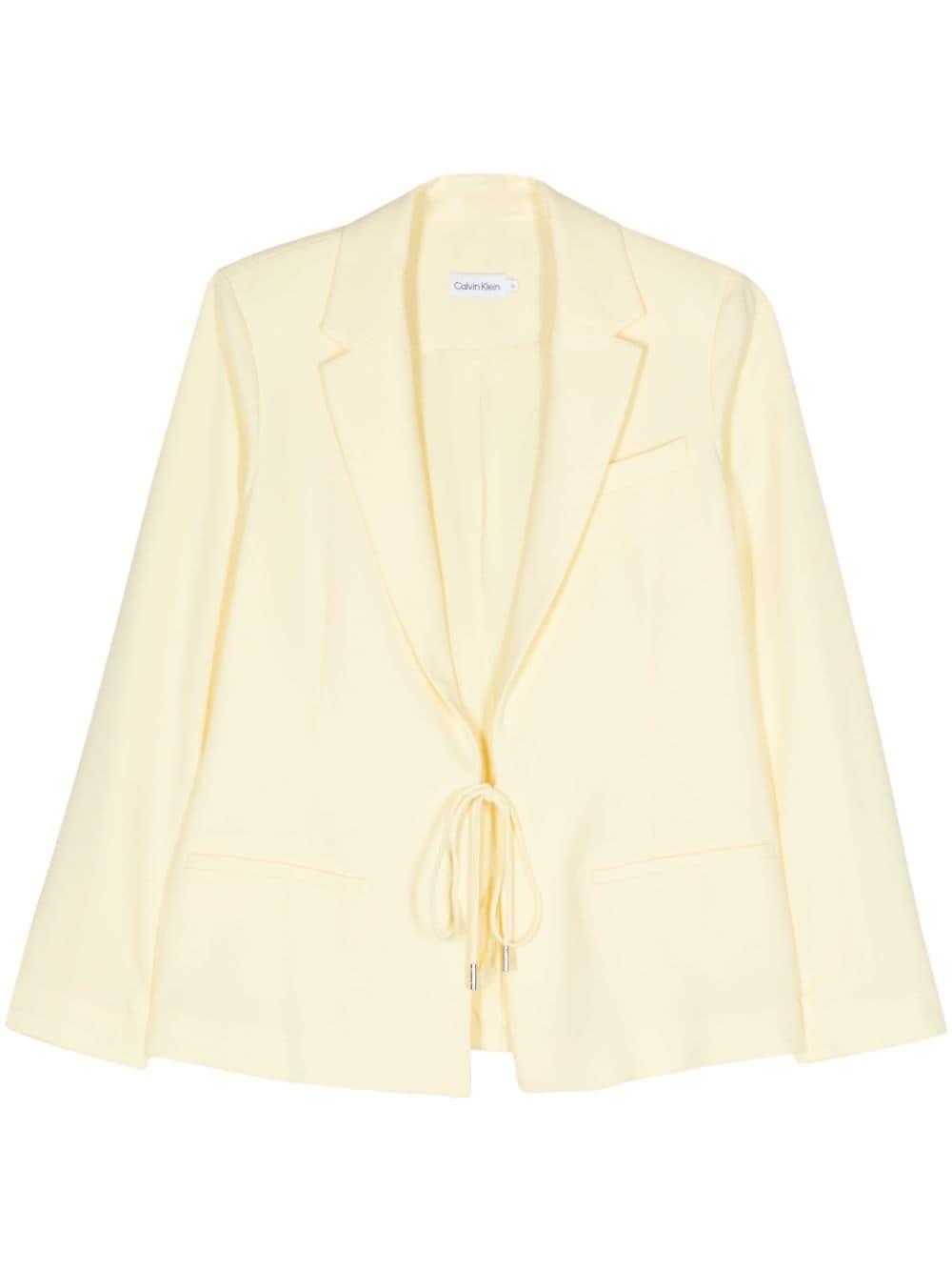 Calvin Klein logo-plaque blazer - Yellow von Calvin Klein