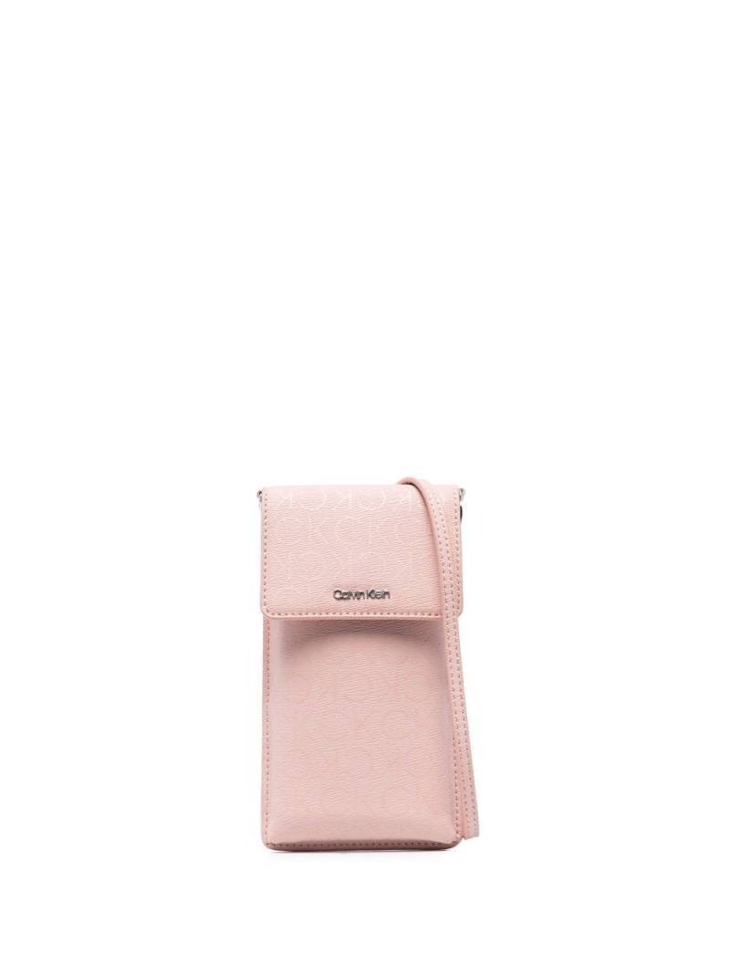 Calvin Klein logo-plaque cross body bag - Pink von Calvin Klein