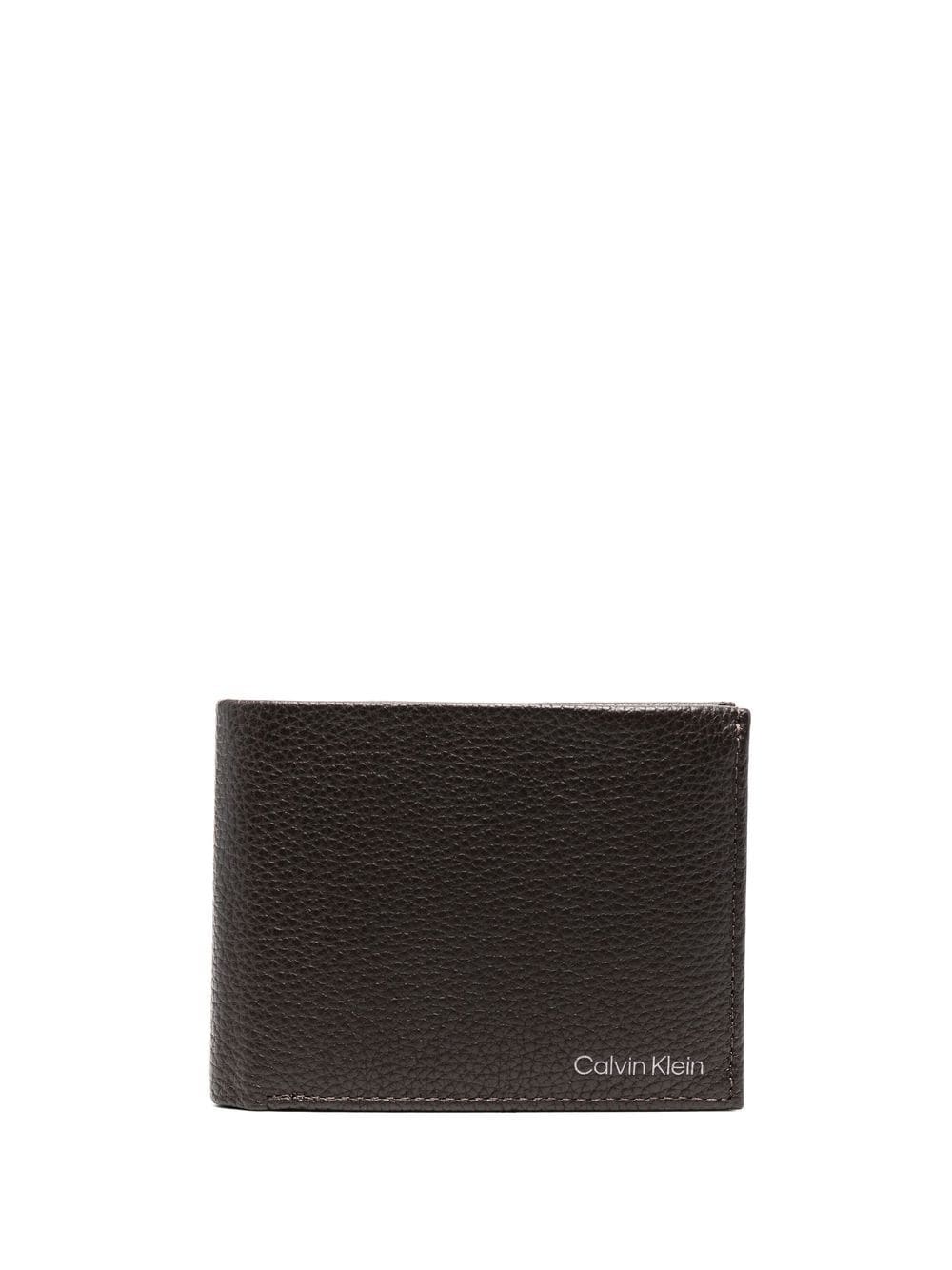 Calvin Klein logo-print bi-fold wallet - Brown von Calvin Klein
