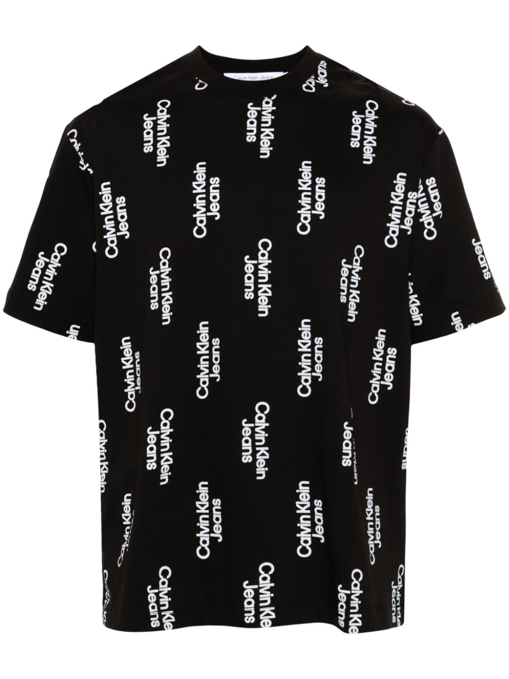 Calvin Klein logo-print cotton T-shirt - Black von Calvin Klein