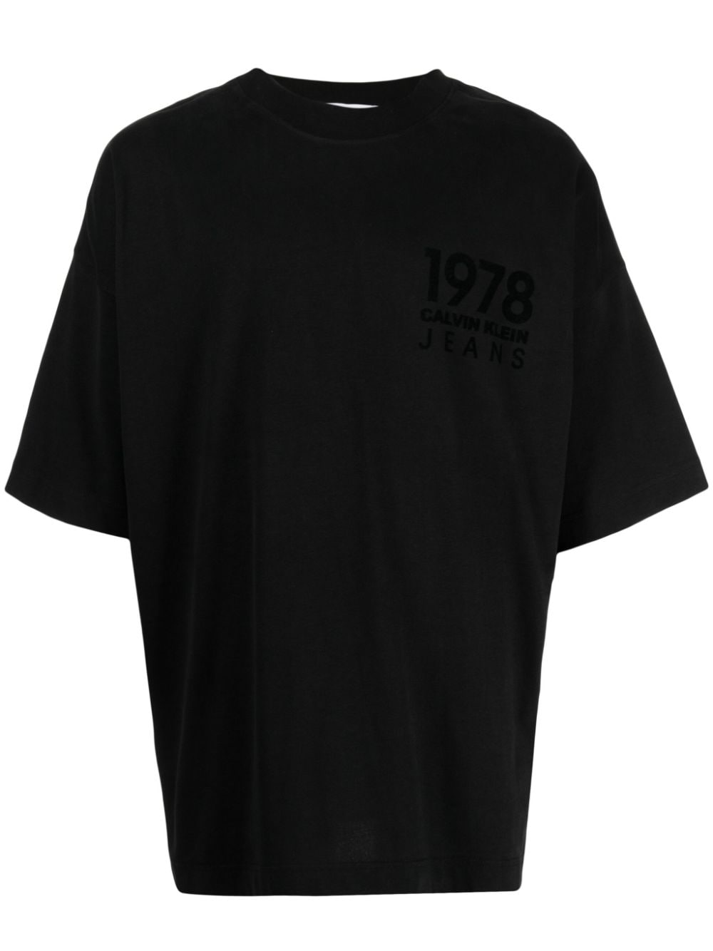 Calvin Klein logo-print cotton T-shirt - Black von Calvin Klein