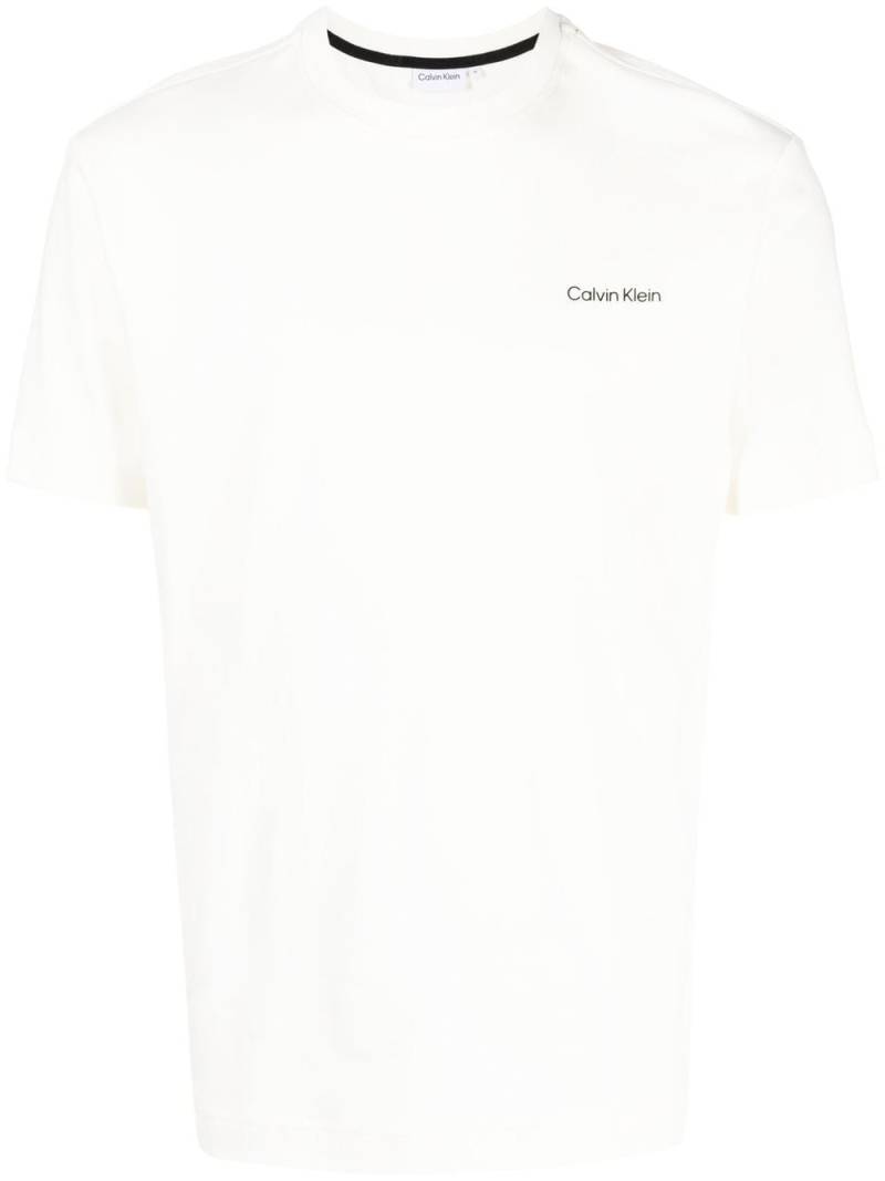Calvin Klein logo-print cotton T-shirt - White von Calvin Klein