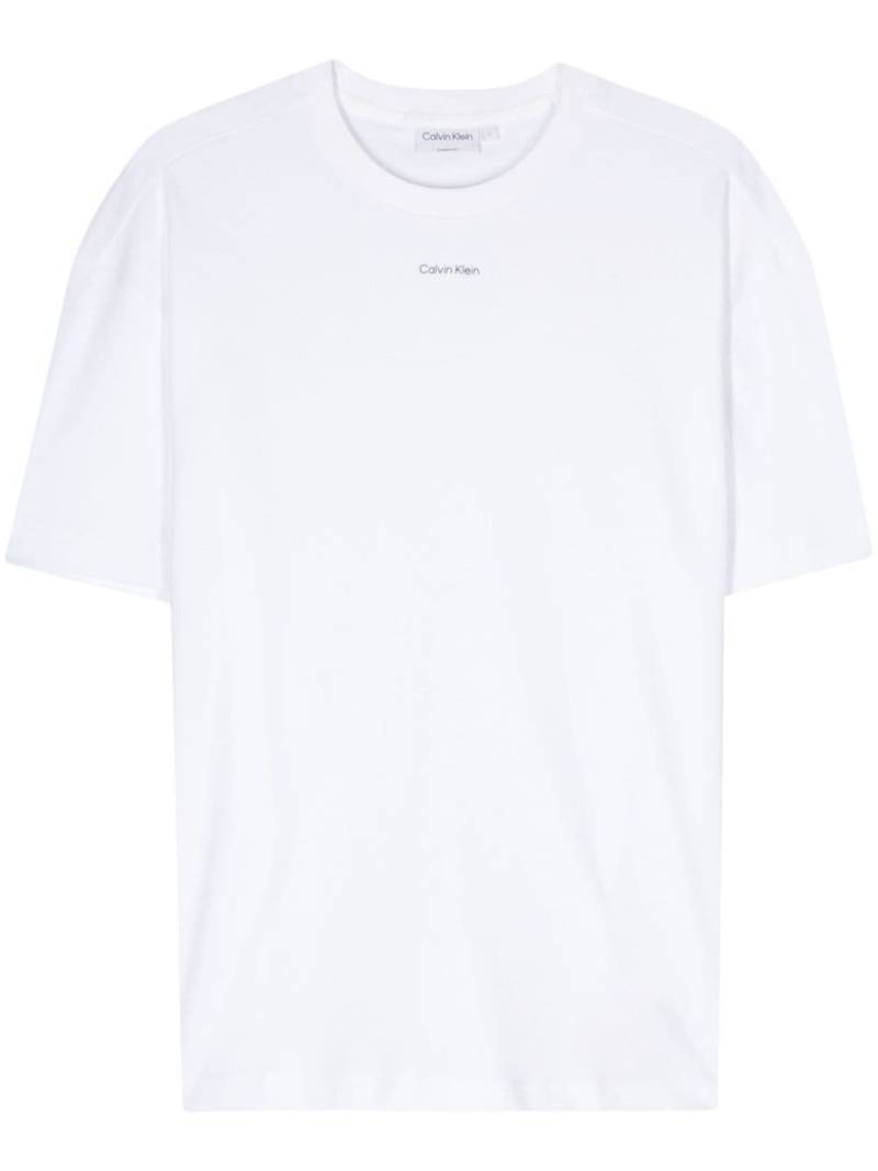 Calvin Klein logo-print cotton T-shirt - White von Calvin Klein