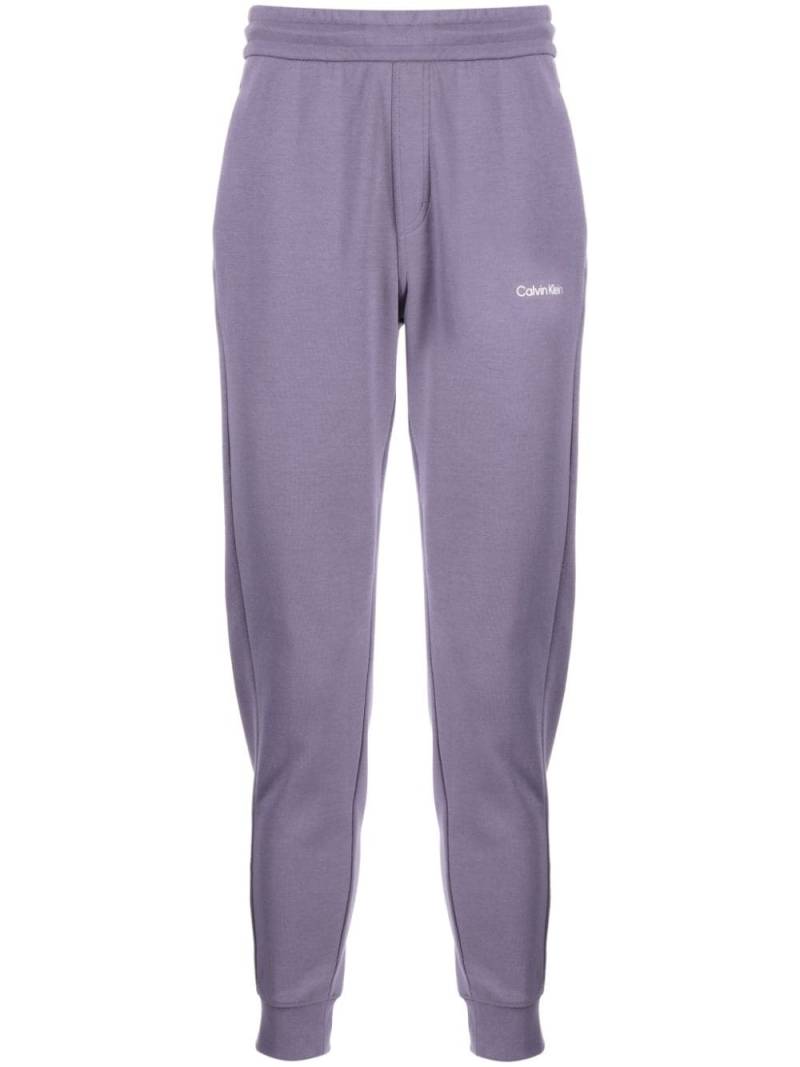 Calvin Klein logo-print cotton-blend track pants - Purple von Calvin Klein