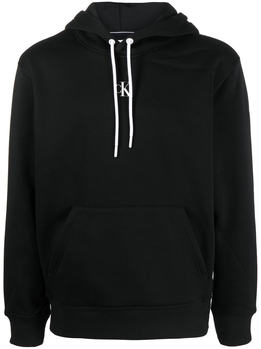 Calvin Klein logo-print hoodie - Black von Calvin Klein