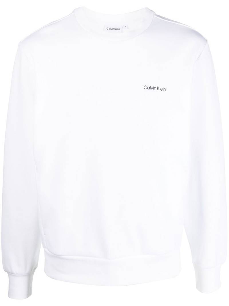 Calvin Klein logo-print sweatshirt - White von Calvin Klein