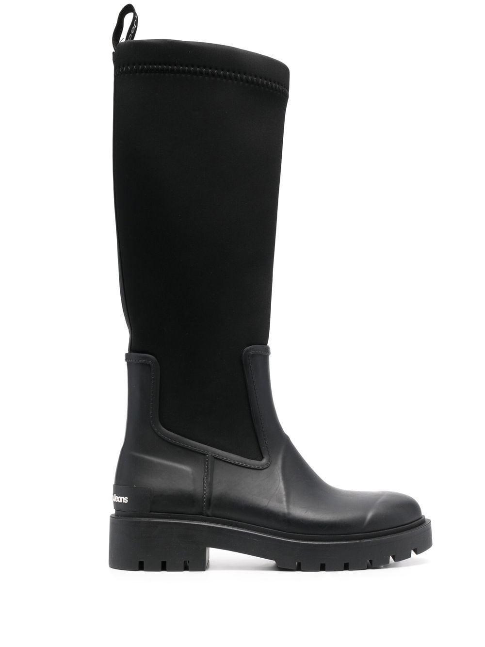 Calvin Klein neoprene knee-length boots - Black von Calvin Klein